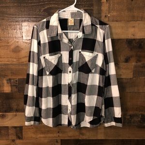 Buffalo plaid button down